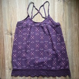 Xhilaration Small Purple Spaghetti Strap Top